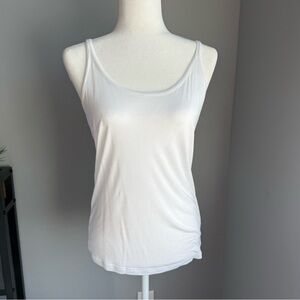 Lynn Ritchie Silver Classic White Women's Tank Top NEW Small Soft Thin Summer